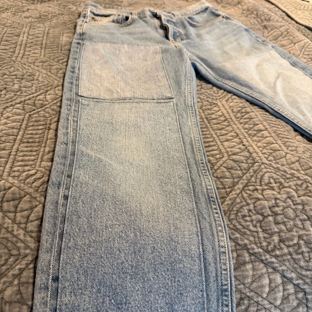 B Sides Patchwork Straight Leg Ankle Jean. Size 27 - Picture 16 of 17